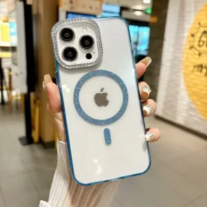Futrola Color Shine Magsafe za iPhone 16 Pro Max plava