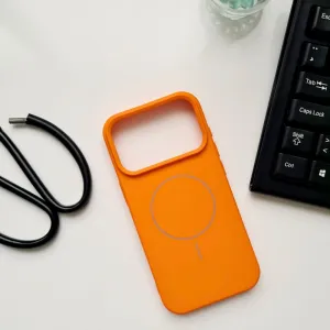 Silikonska Futrola SOFT X-Cell Magsafe za iPhone 17 Pro Max narandzasta