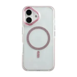 Futrola Transparent Color za iPhone 17 roze