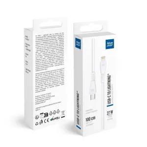 USB C na Lightning kabl Blue Star 3A 27W 1 m PJ-DQ2-C beli