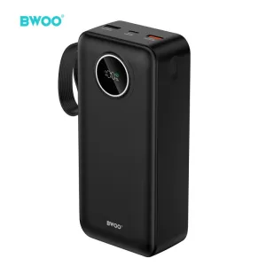 BWOO Powerbank 22,5W 30000 mAh sa LCD ekranom crni