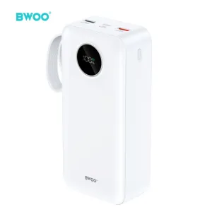 BWOO Powerbank 22,5W 30000 mAh sa LCD ekranom beli