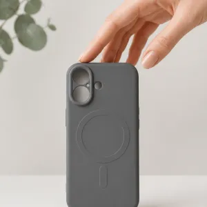 Futrola Soft Touch MagSafe za iPhone 16 Pro Max siva