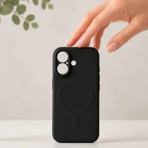 Futrola Soft Touch MagSafe za iPhone 16 Pro crna