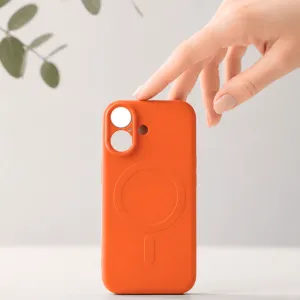 Futrola Soft Touch MagSafe za iPhone 16 Pro narandzasta