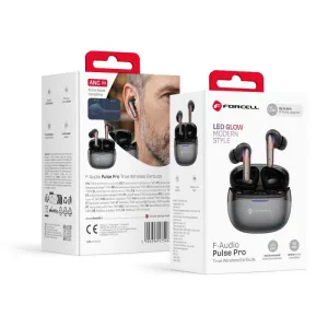 Bezicne slusalice Forcell F-Audio Pulse Pro ANC + ENC TWS crne